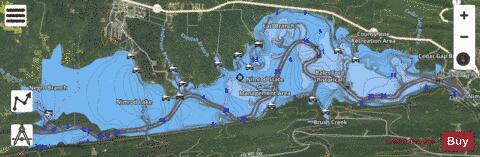 Nimrod Lake depth contour Map - i-Boating App - Satellite