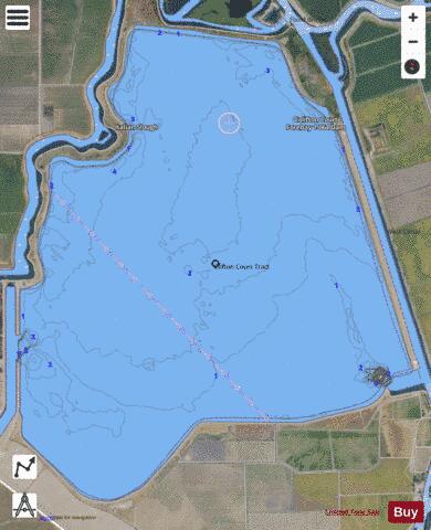 Clifton Court Forebay depth contour Map - i-Boating App - Satellite