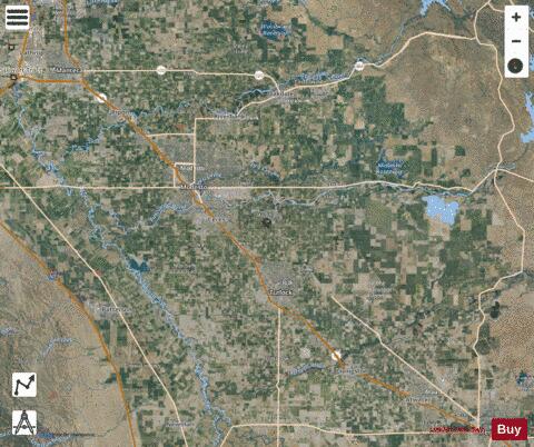 San Joaquin River depth contour Map - i-Boating App - Satellite
