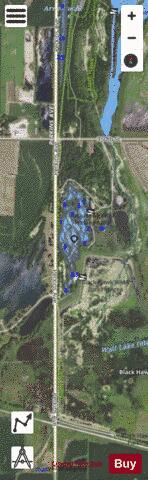 Black Hawk Pits depth contour Map - i-Boating App - Satellite