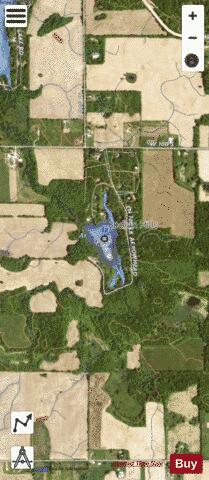Arrowhead Lake, Steuben county depth contour Map - i-Boating App - Satellite