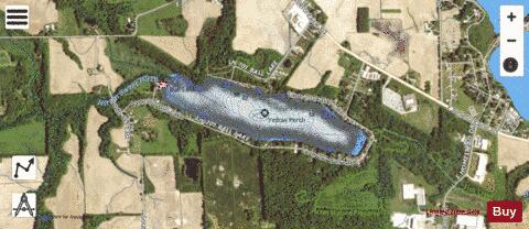 Ball Lake, Steuben county depth contour Map - i-Boating App - Satellite