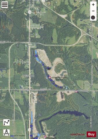 Gambill Lake depth contour Map - i-Boating App - Satellite