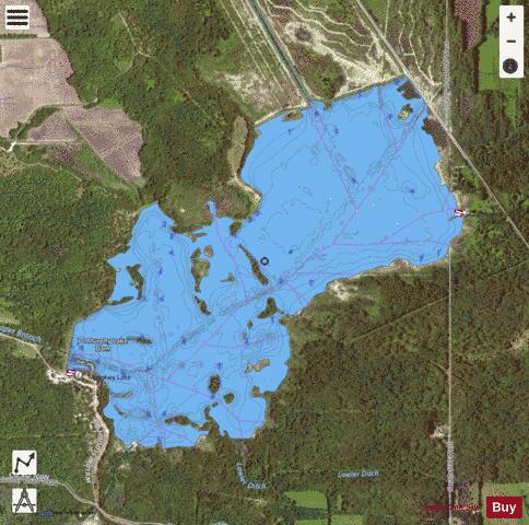 JCMurphy Lake depth contour Map - i-Boating App - Satellite