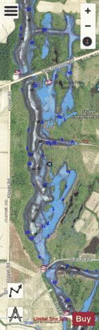 LOON LAKE, WARRICK depth contour Map - i-Boating App - Satellite