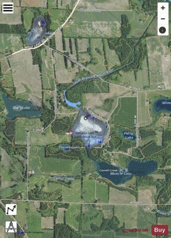 Williams Lake depth contour Map - i-Boating App - Satellite