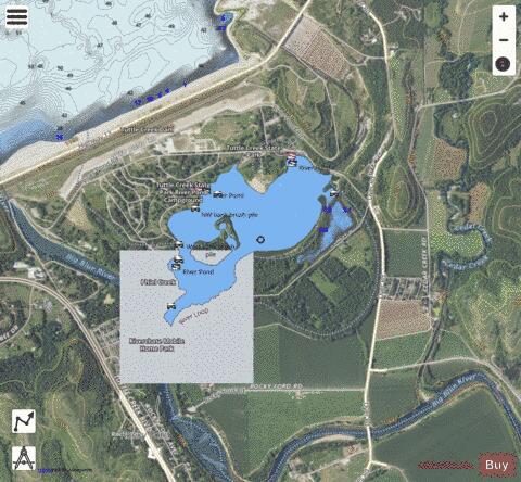 KS Pond depth contour Map - i-Boating App - Satellite