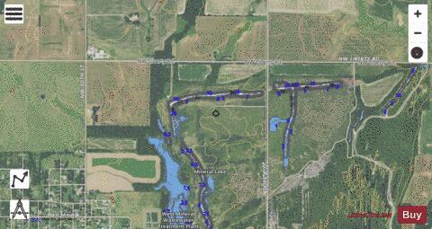 KS Pond depth contour Map - i-Boating App - Satellite