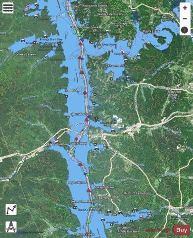 Cumberland River section 11_523_798 depth contour Map - i-Boating App - Satellite