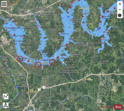Cumberland River section 11_531_802 depth contour Map - i-Boating App - Satellite