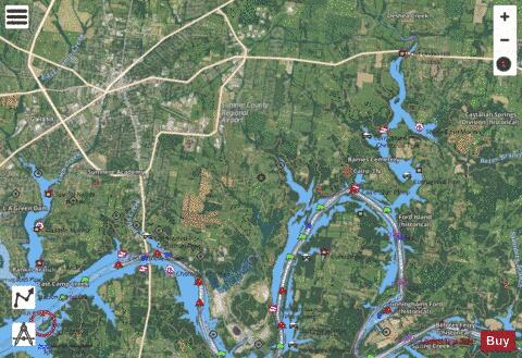 Cumberland River section 11_532_801 depth contour Map - i-Boating App - Satellite