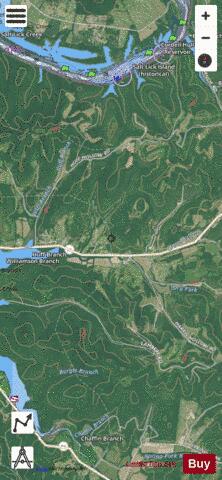 Cumberland River section 11_536_802 depth contour Map - i-Boating App - Satellite