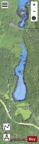 Lower Spectacle Pond depth contour Map - i-Boating App - Satellite