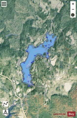 Lake Watatic depth contour Map - i-Boating App - Satellite