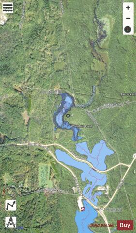 Whitehall Pond depth contour Map - i-Boating App - Satellite