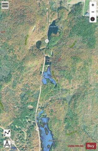 Crow Hills Pond depth contour Map - i-Boating App - Satellite
