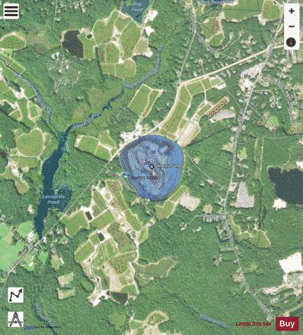 Marys Pond depth contour Map - i-Boating App - Satellite
