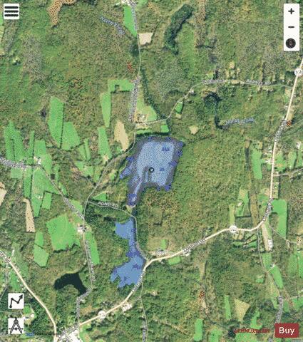 Horse Pond depth contour Map - i-Boating App - Satellite