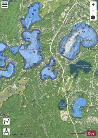 Ezekiel Pond depth contour Map - i-Boating App - Satellite