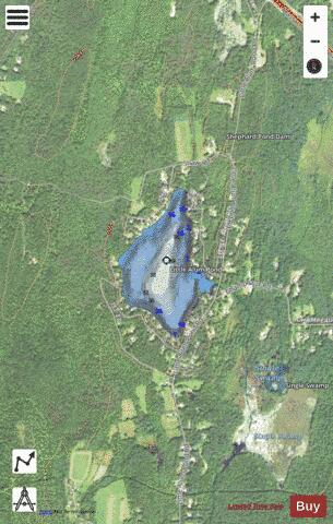 Little Alum Pond depth contour Map - i-Boating App - Satellite