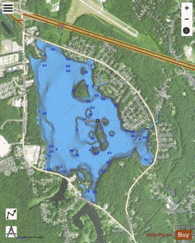 Norton Reservoir depth contour Map - i-Boating App - Satellite