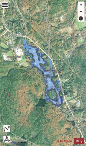 Whitmanville Reservoir depth contour Map - i-Boating App - Satellite