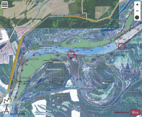 Lower Mississippi River section 11_504_832 depth contour Map - i-Boating App - Satellite