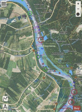 Lower Mississippi River section 11_504_840 depth contour Map - i-Boating App - Satellite