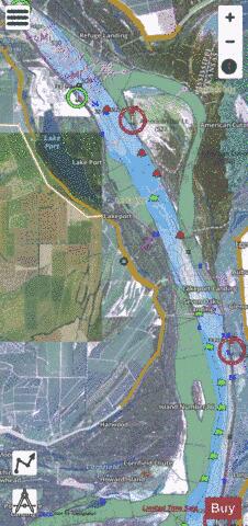 Lower Mississippi River section 11_505_823 depth contour Map - i-Boating App - Satellite