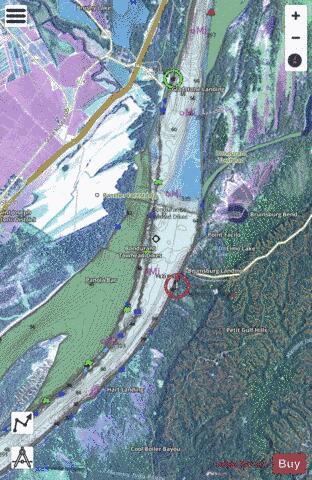 Lower Mississippi River section 11_505_832 depth contour Map - i-Boating App - Satellite