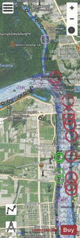 Lower Mississippi River section 11_505_841 depth contour Map - i-Boating App - Satellite