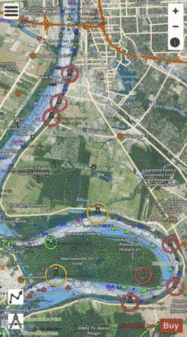 Lower Mississippi River section 11_505_842 depth contour Map - i-Boating App - Satellite