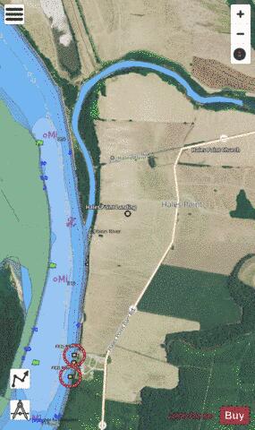 Lower Mississippi River section 11_514_804 depth contour Map - i-Boating App - Satellite