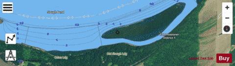 Lower Mississippi River section 11_515_801 depth contour Map - i-Boating App - Satellite