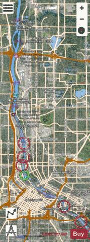 Upper Mississippi River section 11_493_736 depth contour Map - i-Boating App - Satellite