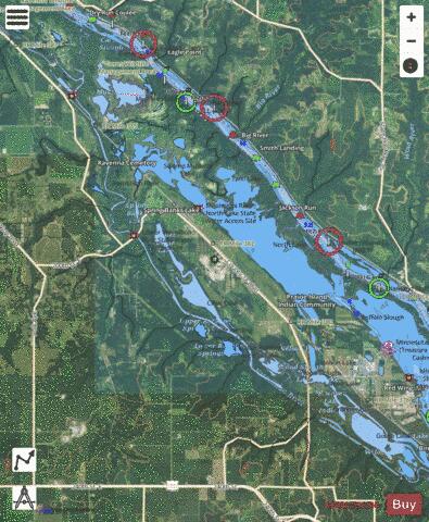 Upper Mississippi River section 11_496_739 depth contour Map - i-Boating App - Satellite