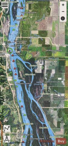 Upper Mississippi River section 11_503_774 depth contour Map - i-Boating App - Satellite