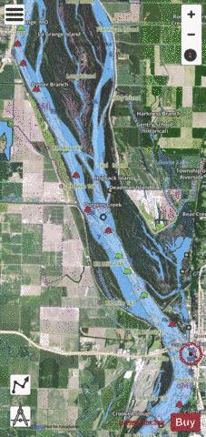 Upper Mississippi River section 11_503_775 depth contour Map - i-Boating App - Satellite