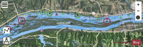 Upper Mississippi River section 11_507_764 depth contour Map - i-Boating App - Satellite