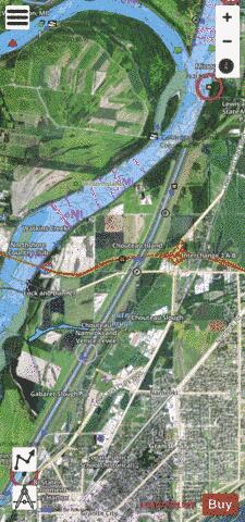 Upper Mississippi River section 11_511_784 depth contour Map - i-Boating App - Satellite