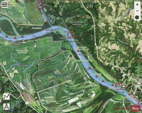 Upper Mississippi River section 11_512_790 depth contour Map - i-Boating App - Satellite