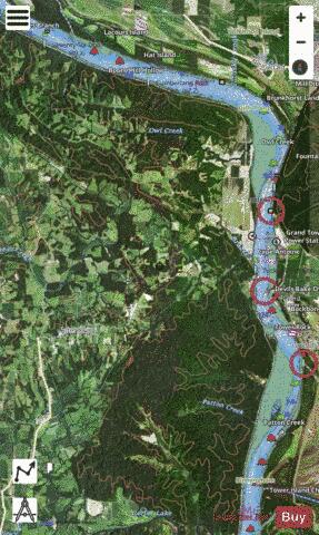 Upper Mississippi River section 11_514_792 depth contour Map - i-Boating App - Satellite