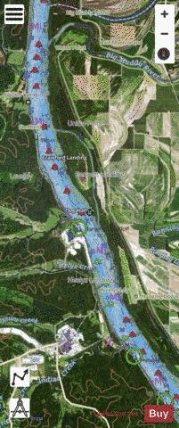 Upper Mississippi River section 11_514_793 depth contour Map - i-Boating App - Satellite