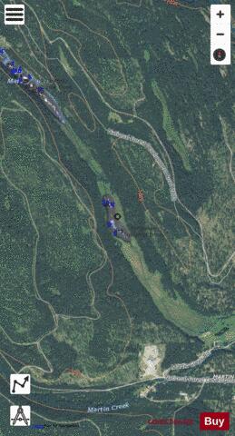 Lower Martin Lake depth contour Map - i-Boating App - Satellite
