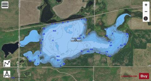 Lake Geneva depth contour Map - i-Boating App - Satellite