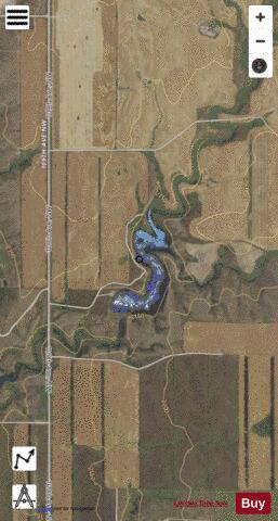 Olson Dam (Willy's Dam) depth contour Map - i-Boating App - Satellite
