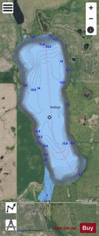 Kee Lake depth contour Map - i-Boating App - Satellite
