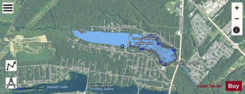 East Timber Lake depth contour Map - i-Boating App - Satellite