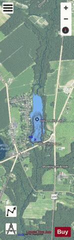 Indian Mills Lake depth contour Map - i-Boating App - Satellite