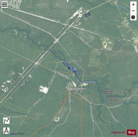 Mount Misery Lake depth contour Map - i-Boating App - Satellite